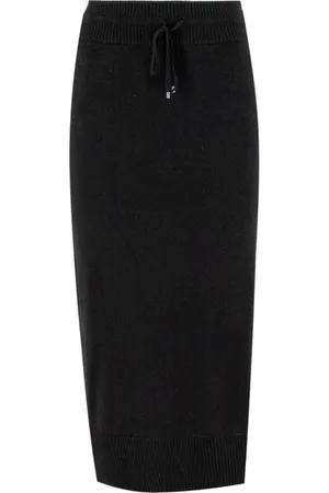 ERMANNO SCERVINO Femme, Jupes, Noir, Taille: 38 FR Jupe crayon douce à taille coulissée