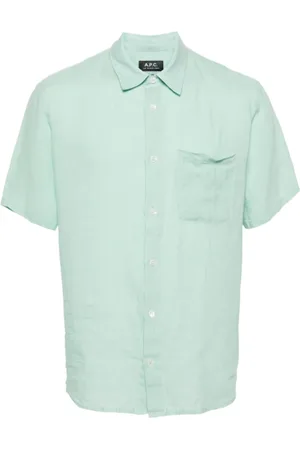 A.P.C. Homme, Chemises, Vert, Taille: M Bellini Logo Shirt