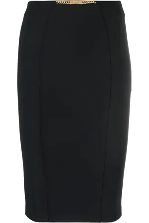 Elisabetta Franchi Femme, Jupes, Noir, Taille: 42 FR Jupe Midi 110 Nero