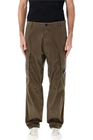 C.P. Company Homme, Pantalons, Vert, Taille: L Pantalon Cargo en Sateen