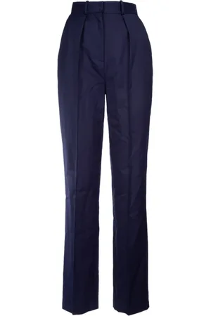 Elisabetta Franchi Femme, Pantalons, Bleu, Taille: 42 FR Pantalon Cool à Pinces