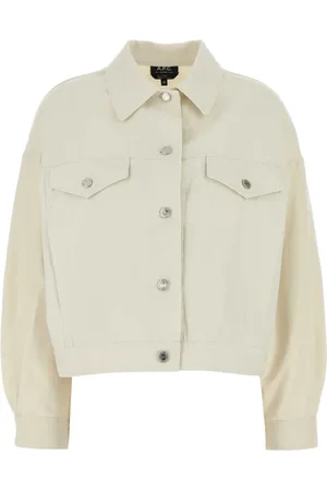 A.P.C. Femme, Vestes, , Taille: 38 FR Ivory Denim Cally Veste