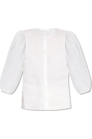Chloé Femme, Blouses et Chemises, Blanc, Taille: 38 FR Chemise à manches bouffantes