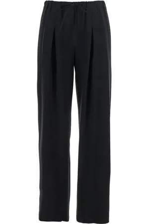 THEORY Femme, Pantalons, Noir, Taille: 38 FR Pantalon noir élastique à cordon de serrage en tissu technique