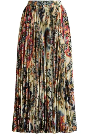Etro Femme, Jupes, Multicolore, Taille: 36 FR Jupe plissée à imprimé cachemire