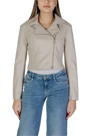 Guess Femme, Vestes, , Taille: 42 FR Blazer Col en V avec Fermeture Éclair Latérale