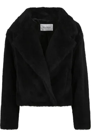 Max Mara Femme, Vestes, Noir, Taille: 36 FR Veste noire à manches longues avec fermeture à boutons-pression sur le devant