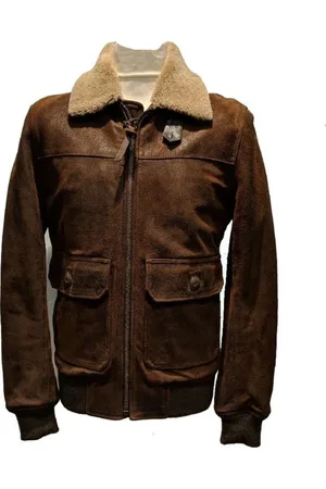 C.P. Company Homme, Vestes, Brun, Taille: M Blouson en Cuir Bomber