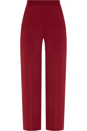Loro Piana Femme, Pantalons, Rouge, Taille: 36 FR Pantalon Relax Coupe Décontractée Bordo en Cachemire