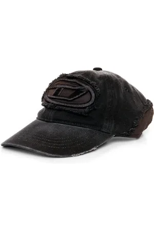 Diesel Homme, Accessoires, Noir, Taille: S Casquette de baseball en toile destroyed