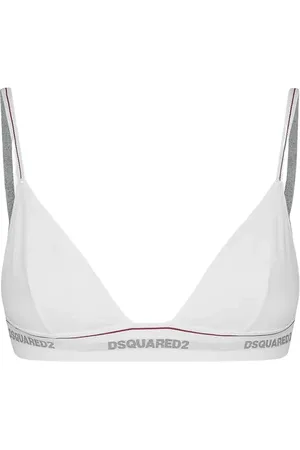 Dsquared2 Femme, Sous-vêtements, Blanc, Taille: 38 FR Soutien-gorge triangle Sporty