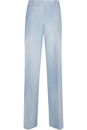 ERMANNO SCERVINO Femme, Pantalons, Bleu, Taille: 38 FR Pantalon Élégant