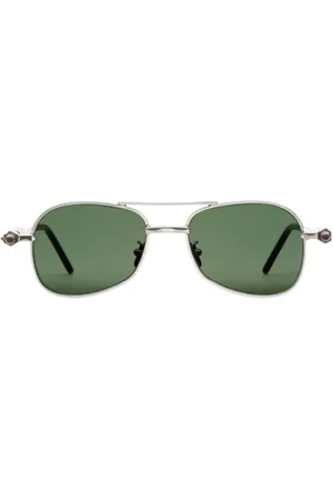 KUBORAUM Unisex, Accessoires, Gris, Taille: ONE Size Lunettes de soleil élégantes Maske P75 en argent
