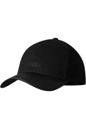 Mackage Homme, Accessoires, Noir, Taille: ONE Size Casquette en toile de coton avec visière en cuir