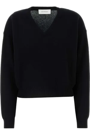 Sportmax Femme, Pulls, Noir, Taille: 36 FR Polis V-Neck Tricots