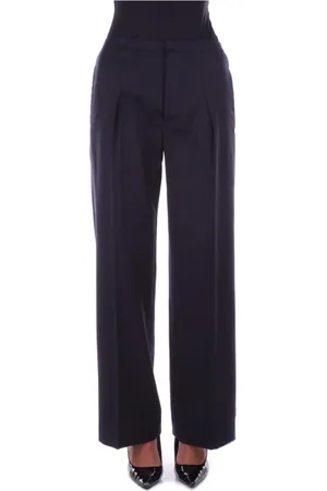 Dondup Femme, Pantalons, Bleu, Taille: 40 FR Pantalon Bleu avec Fermeture Éclair Logo