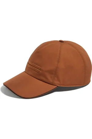 Ermenegildo Zegna Homme, Accessoires, Brun, Taille: XL Casquette Technique de Baseball