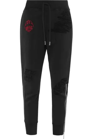 Dsquared2 Femme, Pantalons, Noir, Taille: 42 FR Total Comfort Pantalons de survêtement