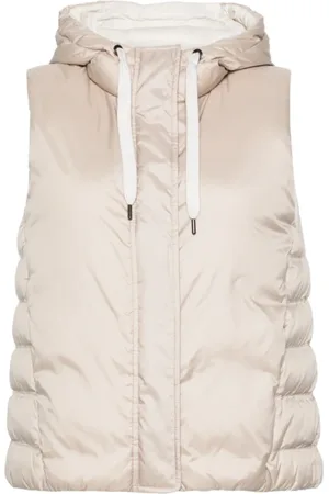 Brunello Cucinelli Femme, Vestes, , Taille: 36 FR Gilet Matelassé Rembourré avec Détail Monili