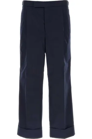 Thom Browne Homme, Pantalons, Bleu, Taille: S Pantalon droit