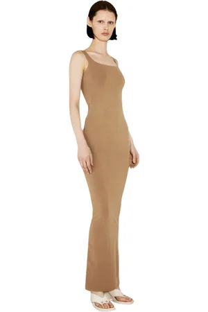 Entire Studios Femme, Robes, Brun, Taille: 38 FR Robe Maxi à Encolure Carrée