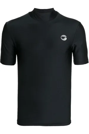 COPERNI Femme, Tops, Noir, Taille: 36 FR Top côtelé à col montant et logo imprimé