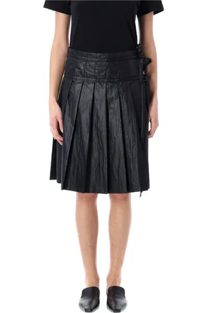 Low Classic Femme, Jupes, Noir, Taille: 38 FR Jupe Noire Plissée Fermeture Éclair Tissu Brillant