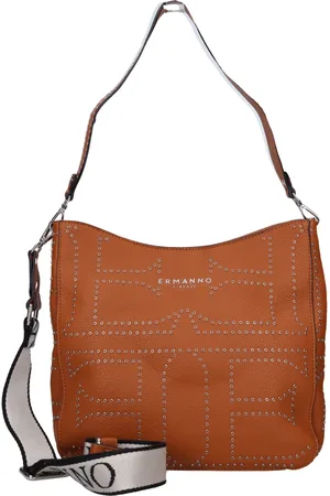 ERMANNO SCERVINO Femme, Sacs, Brun, Taille: ONE Size Sac Bandoulière à Clous