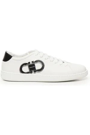 Salvatore Ferragamo Homme, Chaussures, Blanc, Taille: 43 EU Baskets Blanche