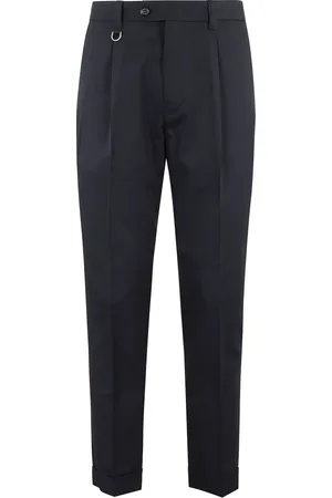 Paolo Pecora Homme, Pantalons, Bleu, Taille: XL Pantalon Chino Bleu Coupe Décontractée