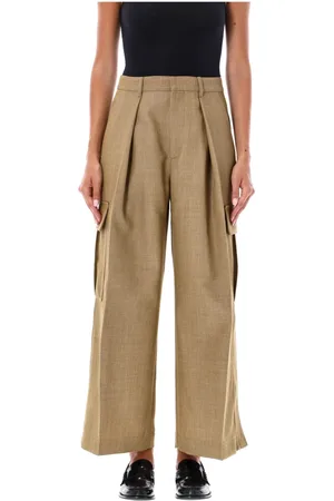Burberry Femme, Pantalons, , Taille: 36 FR Pantalon Cargo à Jambes Larges