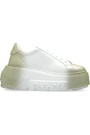 Casadei Femme, Chaussures, Blanc, Taille: 39 1/2 EU Baskets compensées