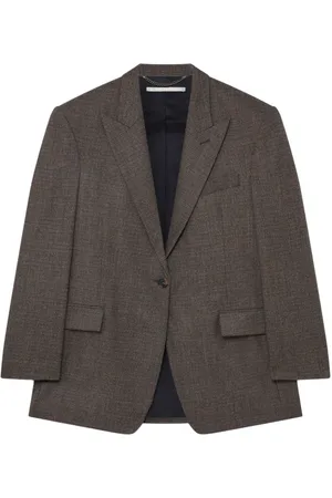 Stella McCartney Femme, Vestes, Gris, Taille: 36 FR Blazer Oversize
