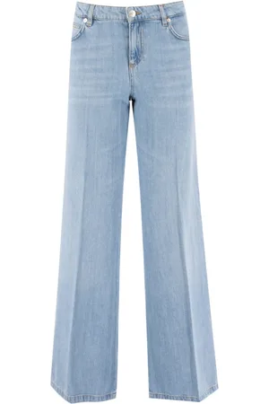 ERMANNO SCERVINO Femme, Jeans, Bleu, Taille: 42 FR Five-Zip Straight Line Jeans