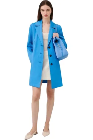 MARELLA Femme, Manteaux, Bleu, Taille: 44 FR Trench-coat élégant - Large