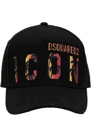 Dsquared2 Unisex, Accessoires, Noir, Taille: ONE Size Casquette de baseball emblématique avec fermeture à boucle