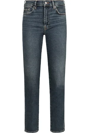 7 for all Mankind Femme, Jeans, Bleu, Taille: W26 Jean Roxanne Slim Fit avec Logo