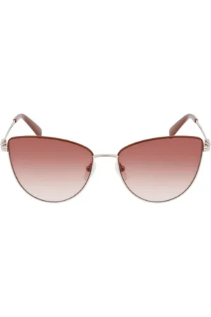 Longchamp Femme, Accessoires, Jaune, Taille: ONE Size Lunettes de soleil en métal