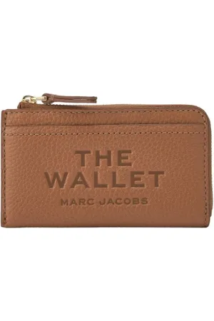 Marc Jacobs Femme, Accessoires, Brun, Taille: ONE Size Portefeuille Imprimé Logo