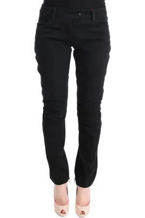 ERMANNO SCERVINO Femme, Pantalons, Noir, Taille: 36 FR Pantalon Chic Noir Coupe Slim