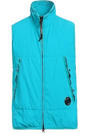 C.P. Company Homme, Vestes, Bleu, Taille: L Gilet Matelassé pour Tenues Élégantes