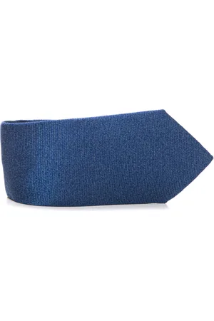 CANALI Homme, Accessoires, Bleu, Taille: ONE Size Cravate en Soie Texturée Flammée