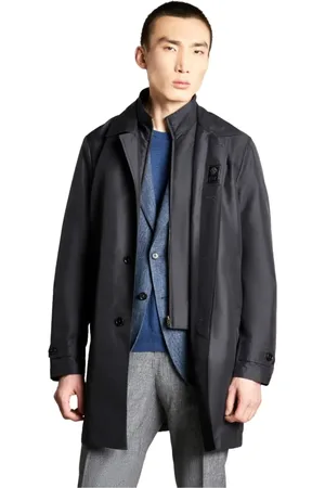 FAY Homme, Manteaux, Bleu, Taille: S Veste Imperméable Morning Double Devant