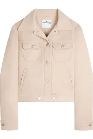 Courrèges Femme, Vestes, , Taille: 36 FR Veste Trucker Signature en Twill