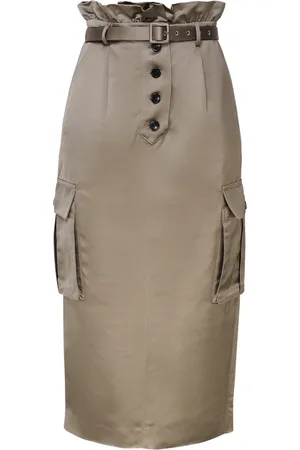 Self-Portrait Femme, Jupes, , Taille: 34 FR Cargo Satin Skirt