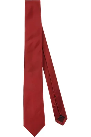 Errico Formicola Homme, Accessoires, Rouge, Taille: ONE Size Cravate Sur Mesure Cousue Main