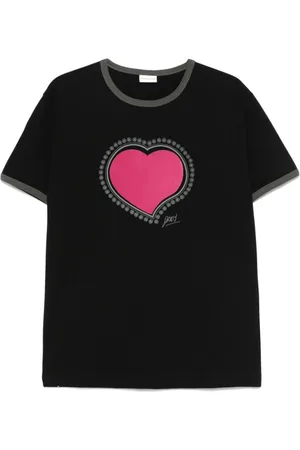 DRIES VAN NOTEN Homme, Tops, Noir, Taille: XL T-shirt Noir à Col Rond et Manches Courtes