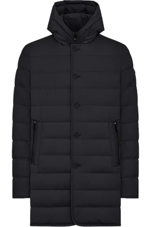 Duno Homme, Vestes, Noir, Taille: XS Parka matelassée avec effet laine