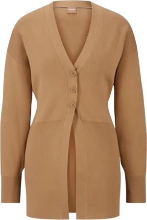HUGO BOSS Femme, Pulls, Brun, Taille: 38 FR Cardigan Fanshui