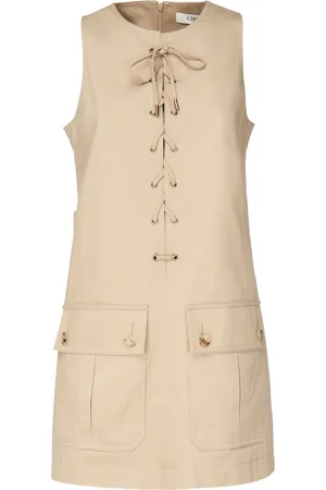 Chloé Femme, Robes, , Taille: 40 FR Mini Robe Tablier avec Dentelles